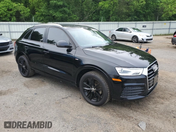2018 Audi Q3 Premium with VIN WA1BCCFS5JR002456, listed as a Copart auction lot 54186015 with 213,226 mi miles and Clean Title. Bid and sale history available at carsss.com. Image 4.