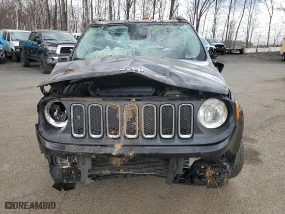 2015 Jeep Renegade Latitude with VIN ZACCJBBT4FPC41186, listed as a Copart auction lot 53260415 with 122,690 mi miles and Salvage Title. Bid and sale history available at carsss.com. Image 5.