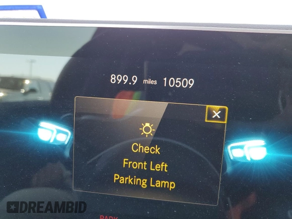 2023 Mercedes-Benz GLE 53 AMG with VIN 4JGFB6BB2PA865364, listed as a Copart auction lot 70387434 with 10,509 mi miles and Salvage title. Bid and sale history available at DreamBid. Image 9.