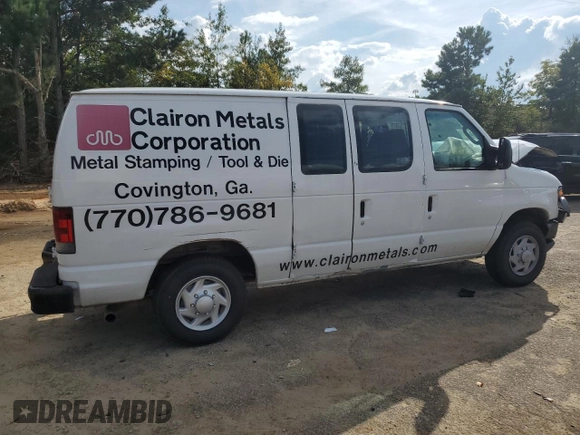 2008 Ford Econoline Cargo Commercial with VIN 1FTNE14L28DA36035, listed as a Copart auction lot 71575904 with 305,497 mi miles and Salvage title. Bid and sale history available at DreamBid. Image 3.
