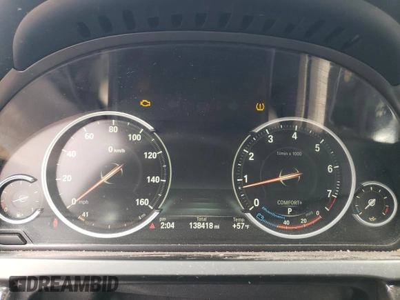2014 BMW 7 Series ALPINA B7 with VIN WBAYE8C52ED135620, listed as a Copart auction lot 58221745 with 138,418 mi miles and Salvage title. Bid and sale history available at DreamBid. Image 9.