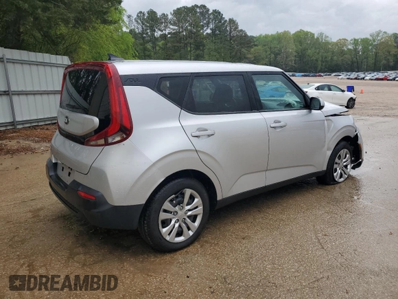 2020 Kia Soul LX with VIN KNDJ23AU1L7723482, listed as a Copart auction lot 52073515 with 110,068 mi miles and Salvage Title. Bid and sale history available at carsss.com. Image 3.