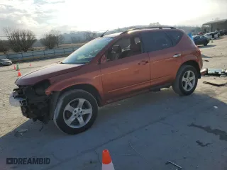 2004 Nissan Murano SL with VIN JN8AZ08W74W324931, listed as a Copart auction lot 42243905 with 102,908 mi miles and Salvage Title. Bid and sale history available at carsss.com. Image 1.