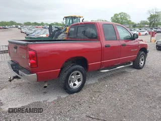 2007 Dodge 1500 SLT with VIN 1D7HU18297J609097, listed as a IAAI auction lot 42059868 with 34,884 mi miles. Bid and sale history available at carsss.com. Image 4.