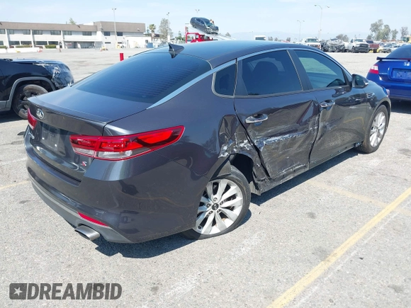 2018 Kia Optima LX with VIN 5XXGT4L31JG240046, listed as a IAAI auction lot 41992269 with 57,766 mi miles and . Bid and sale history available at carsss.com. Image 4.