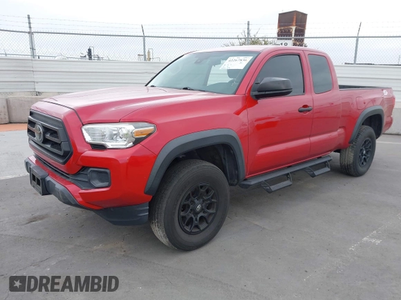 2020 Toyota Tacoma SR with VIN 3TYRX5GNXLT005469, listed as a IAAI auction lot 42267836 with 84,628 mi miles and . Bid and sale history available at DreamBid. Image 2.