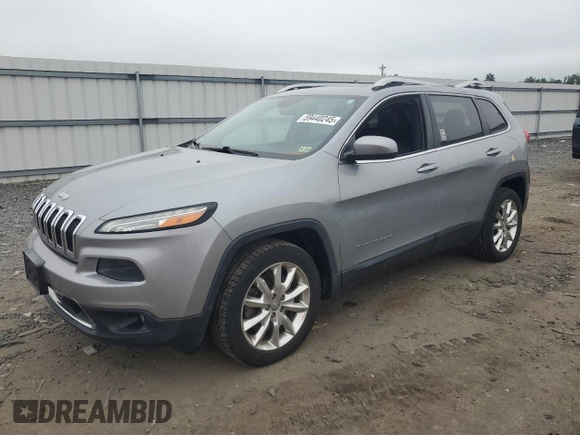 2014 Jeep Cherokee Limited with VIN 1C4PJLDS0EW241327, listed as a Copart auction lot 59440245 with 73,623 mi miles and Salvage title. Bid and sale history available at DreamBid. Image 1.