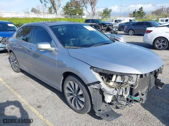 2017 Honda Accord Hybrid EX-L with VIN JHMCR6F5XHC004090, listed as a IAAI auction lot 41934241 with 241,638 mi miles. Bid and sale history available at carsss.com. Image 1.