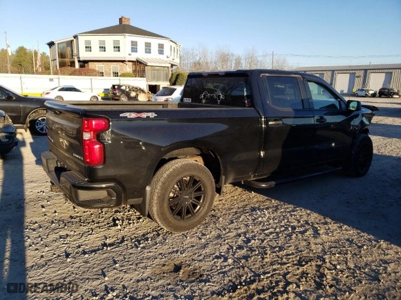 2021 Chevrolet Silverado 1500 Custom with VIN 1GCUYBEF7MZ425459, listed as a Copart auction lot 81338494 with 32,762 mi miles and Salvage Title. Bid and sale history available at carsss.com. Image 3.