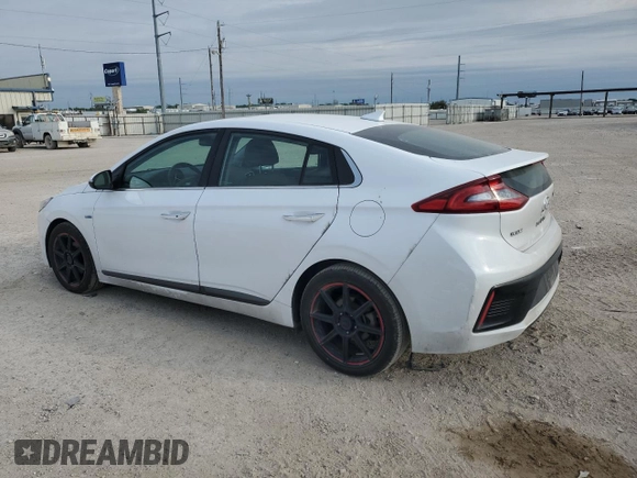 2018 Hyundai Ioniq Limited with VIN KMHC85LCXJU090806, listed as a Copart auction lot 52827895 with 87,976 mi miles and Salvage title. Bid and sale history available at DreamBid. Image 2.