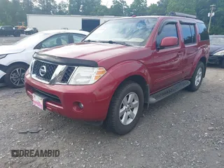 2008 Nissan Pathfinder LE with VIN 5N1AR18U38C632388, listed as a IAAI auction lot 42252546 with 256,995 mi miles and . Bid and sale history available at DreamBid. Image 2.