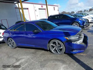 2022 Honda Accord Sedan Sport SE with VIN 1HGCV1F45NA066576, listed as a IAAI auction lot 41778147 with 40,650 mi miles. Bid and sale history available at carsss.com. Image 13.