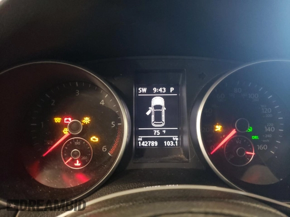 2014 Volkswagen Jetta SportWagen TDI w/Sunroof & Nav with VIN 3VWPL7AJ8EM609411, listed as a Copart auction lot 72329424 with 142,789 mi miles and Salvage Title. Bid and sale history available at carsss.com. Image 9.