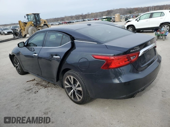 2016 Nissan Maxima S with VIN 1N4AA6AP2GC412340, listed as a Copart auction lot 82605284 with 127,262 mi miles and Salvage Title. Bid and sale history available at DreamBid. Image 2.