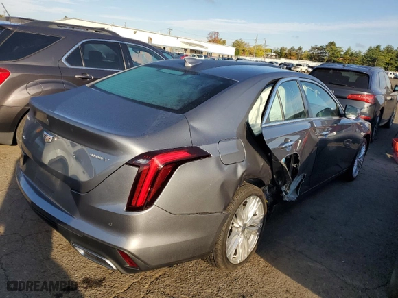 2020 Cadillac CT4 Premium Luxury with VIN 1G6DF5RK9L0138936, listed as a Copart auction lot 73134854 with 12,668 mi miles and Salvage Title. Bid and sale history available at carsss.com. Image 3.