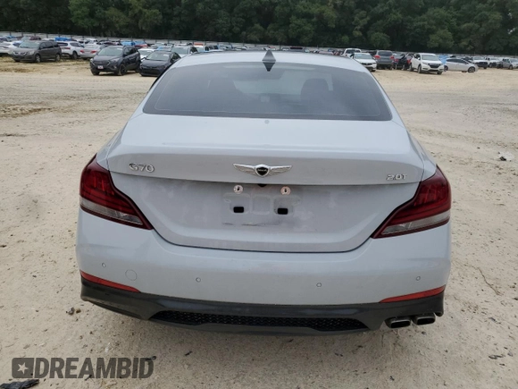 2019 Genesis G70 2.0T Advanced with VIN KMTG44LA8KU034148, listed as a Copart auction lot 71370214 with 37,482 mi miles and Non Repairable. Bid and sale history available at carsss.com. Image 6.