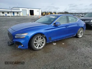 2022 Genesis G70 2.0T with VIN KMTG34TA9NU095855, listed as a Copart auction lot 86511574 with 65,619 mi miles and Salvage Title. Bid and sale history available at DreamBid. Image 1.