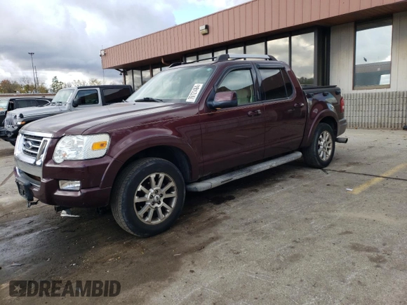 2007 Ford Explorer Sport Trac Limited with VIN 1FMEU53K77UA21351, listed as a Copart auction lot 76121464 with 176,430 mi miles and Salvage title. Bid and sale history available at DreamBid. Image 1.