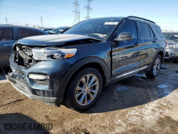 2024 Ford Explorer XLT with VIN 1FMSK8DH3RGA57018, listed as a Copart auction lot 46117645 with 4,525 mi miles and Salvage Title. Bid and sale history available at carsss.com. Image 1.