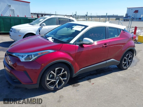2018 Toyota C-HR XLE with VIN JTNKHMBX5J1006497, listed as a IAAI auction lot 41918758 with 41,668 mi miles. Bid and sale history available at carsss.com. Image 18.