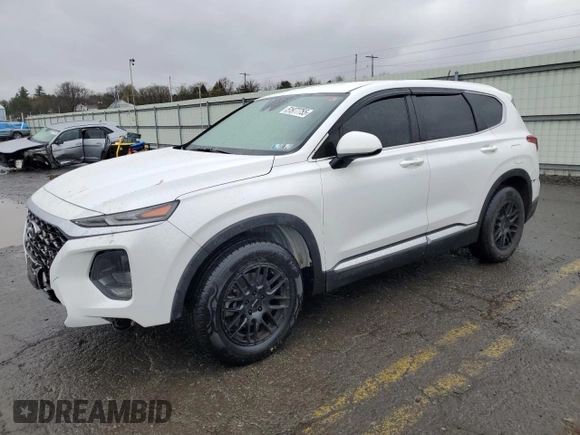2019 Hyundai Santa Fe SE with VIN 5NMS2CADXKH003674, listed as a Copart auction lot 51977755 with 97,735 mi miles and Salvage Title. Bid and sale history available at carsss.com. Image 1.