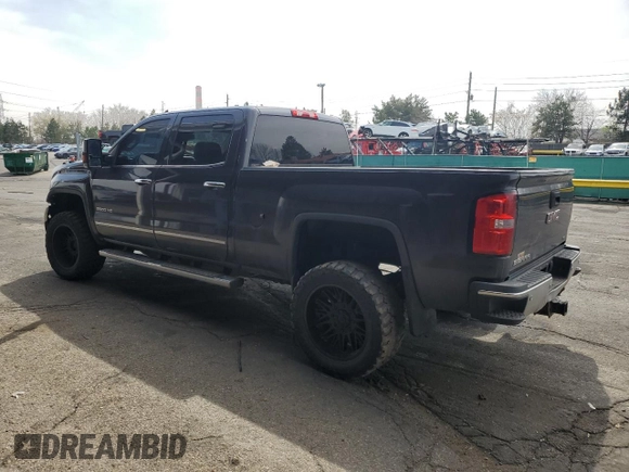 2015 GMC Sierra 2500HD SLT with VIN 1GT12ZE85FF589148, listed as a Copart auction lot 51329515 with 194,378 mi miles and Salvage title. Bid and sale history available at DreamBid. Image 2.