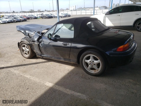 1996 BMW 3-Series Z3 with VIN 4USCH7328TLB69422, listed as a Copart auction lot 48329065 with 113,187 mi miles and Salvage Title. Bid and sale history available at carsss.com. Image 2.