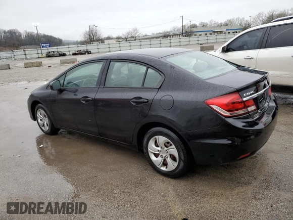 2015 Honda Civic LX with VIN 19XFB2F5XFE093774, listed as a Copart auction lot 51279845 with 81,230 mi miles and Salvage Title. Bid and sale history available at carsss.com. Image 2.