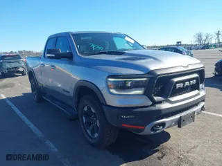 2019 Ram 1500 Rebel with VIN 1C6SRFET2KN671753, listed as a IAAI auction lot 41889166 with 72,883 mi miles. Bid and sale history available at carsss.com. Image 1.