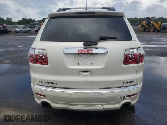 2012 GMC Acadia Denali with VIN 1GKKVTED7CJ317848, listed as a Copart auction lot 65222305 with 173,365 mi miles and Clean title. Bid and sale history available at DreamBid. Image 6.
