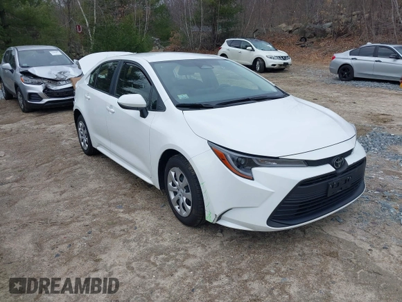 2023 Toyota Corolla LE with VIN JTDB4MEE7PJ002907, listed as a IAAI auction lot 41853292 with 38,517 mi miles. Bid and sale history available at carsss.com. Image 1.