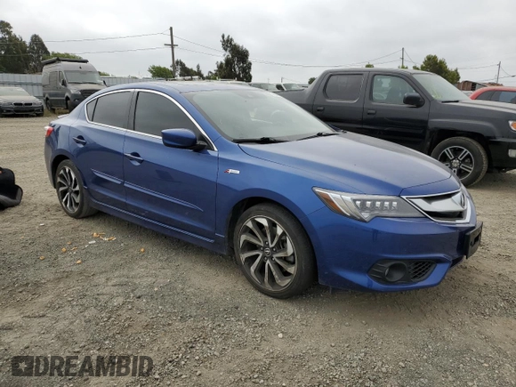 2018 Acura ILX Premium with VIN 19UDE2F86JA001873, listed as a Copart auction lot 55366635 with 34,944 mi miles and Salvage title. Bid and sale history available at DreamBid. Image 4.