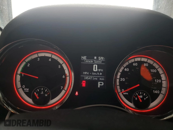 2013 Dodge Durango Crew with VIN 1C4SDJDT8DC509541, listed as a Copart auction lot 54063395 with 145,471 mi miles and Salvage title. Bid and sale history available at DreamBid. Image 9.