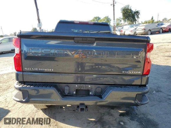 2020 Chevrolet Silverado 1500 Custom with VIN 1GCRWBEK1LZ311786, listed as a Copart auction lot 77437184 with 84,746 mi miles and Salvage Title. Bid and sale history available at carsss.com. Image 6.