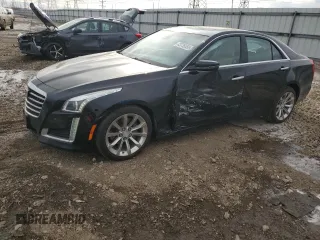 2017 Cadillac CTS Luxury AWD with VIN 1G6AX5SX8H0173447, listed as a Copart auction lot 43735555 with 58,229 mi miles and Salvage title. Bid and sale history available at DreamBid. Image 1.