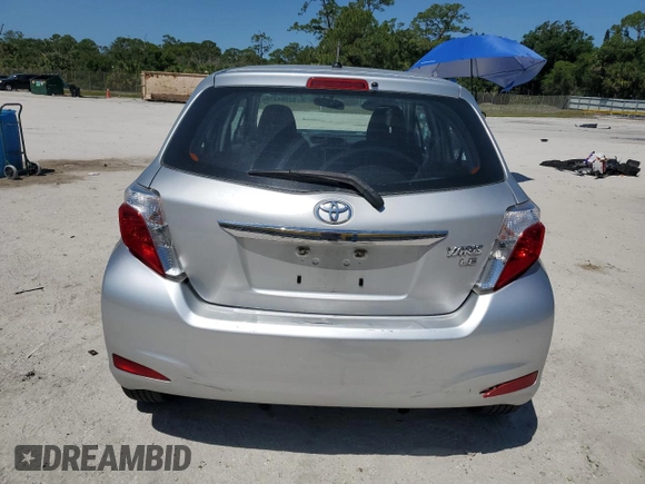 2014 Toyota Yaris L with VIN VNKKTUD39EA000339, listed as a Copart auction lot 52864255 with 78,777 mi miles and Salvage Title. Bid and sale history available at carsss.com. Image 6.