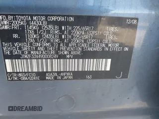 2009 Toyota RAV4 with VIN JTMZF33V49D008249, listed as a IAAI auction lot 41966740 with 214,352 mi miles. Bid and sale history available at carsss.com. Image 9.