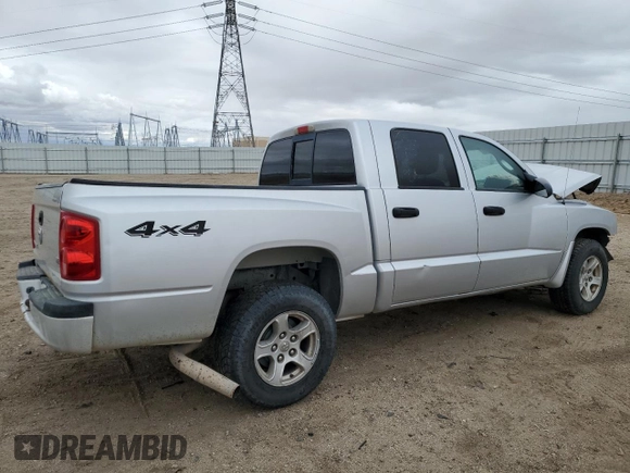 2007 Dodge Dakota SLT with VIN 1D7HW48N77S110606, listed as a Copart auction lot 48617905 with 234,017 mi miles and Salvage Title. Bid and sale history available at carsss.com. Image 3.