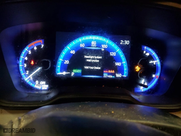 2020 Toyota Corolla Hybrid LE with VIN JTDEBRBE2LJ013148, listed as a Copart auction lot 82840754 with 227,406 mi miles and Salvage Title. Bid and sale history available at carsss.com. Image 9.