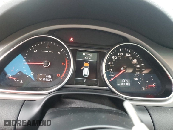 2015 Audi Q7 Premium Plus with VIN WA1LMAFE2FD023589, listed as a Copart auction lot 59329875 with 103,365 mi miles and Salvage title. Bid and sale history available at DreamBid. Image 9.