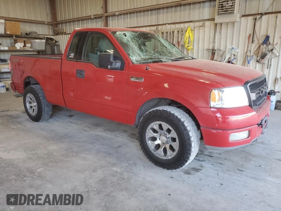 2004 Ford F-150 XL with VIN 1FTRF12W84NA67919, listed as a Copart auction lot 46639055 with 186,917 mi miles and Salvage Title. Bid and sale history available at carsss.com. Image 4.