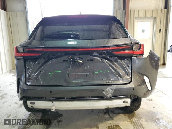 2022 Lexus NX 350 Premium with VIN 2T2GGCEZ7NC009841, listed as a Copart auction lot 52007295 with 34,121 mi miles and Salvage Title. Bid and sale history available at DreamBid. Image 6.