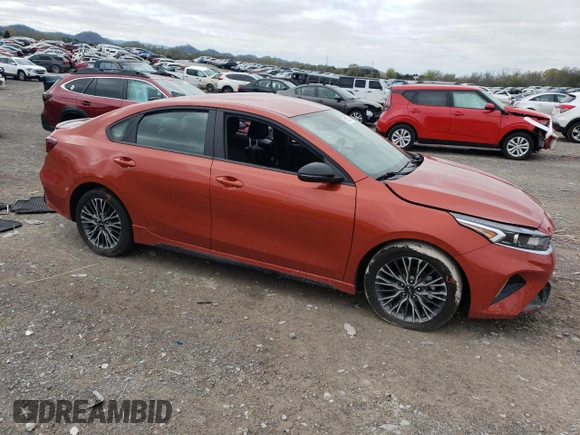 2024 Kia Forte GT-Line with VIN 3KPF54AD3RE716822, listed as a Copart auction lot 51407225 with 22,072 mi miles and Salvage Title. Bid and sale history available at DreamBid. Image 4.