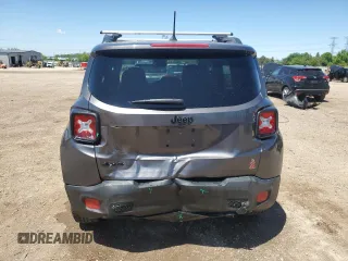 2017 Jeep Renegade Latitude with VIN ZACCJBBB2HPE66958, listed as a Copart auction lot 57961435 with 154,393 mi miles and Salvage title. Bid and sale history available at DreamBid. Image 6.