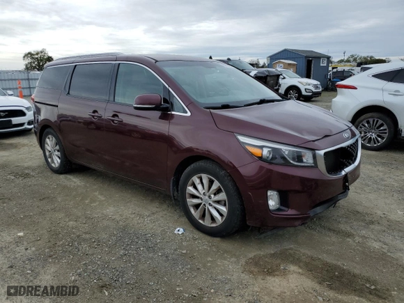 2015 Kia Sedona EX with VIN KNDMC5C17F6022996, listed as a Copart auction lot 50275825 with 142,460 mi miles and Clean Title. Bid and sale history available at carsss.com. Image 4.