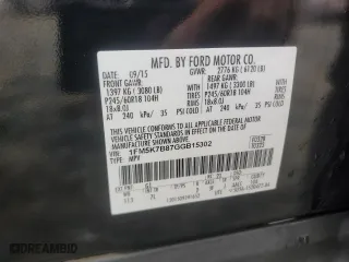 2016 Ford Explorer with VIN 1FM5K7B87GGB15302, listed as a Copart auction lot 43581355 with 205,815 mi miles and Salvage Title. Bid and sale history available at carsss.com. Image 13.