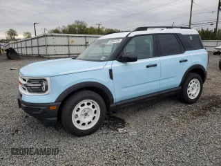 2024 Ford Bronco Sport Heritage z VIN 3FMCR9G67RRE18145, wystawiony jako Copart lot #53853135 z przebiegiem 11 643 mil mil oraz Szkoda całkowita • Salvage title. Historia ofert i sprzedaży dostępna na DreamBid. Obrazek 1.