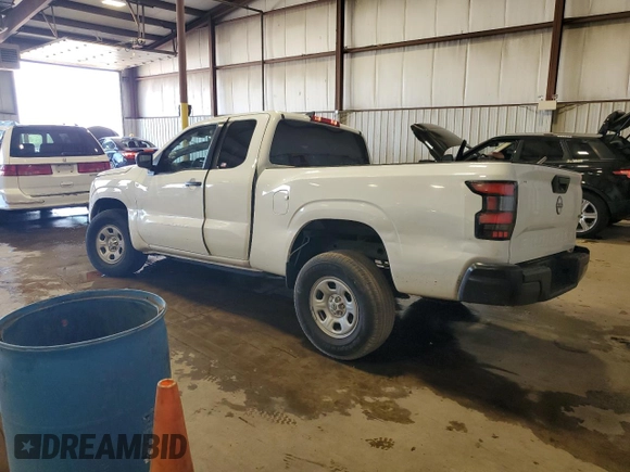 2023 Nissan Frontier S with VIN 1N6ED1CM1PN609767, listed as a Copart auction lot 57501225 with 36,700 mi miles and Salvage title. Bid and sale history available at DreamBid. Image 2.