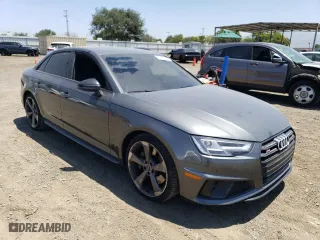 2019 Audi S4 Premium Plus with VIN WAUB4AF40KA068080, listed as a Copart auction lot 57532843 with 33,826 mi miles. Bid and sale history available at carsss.com. Image 4.