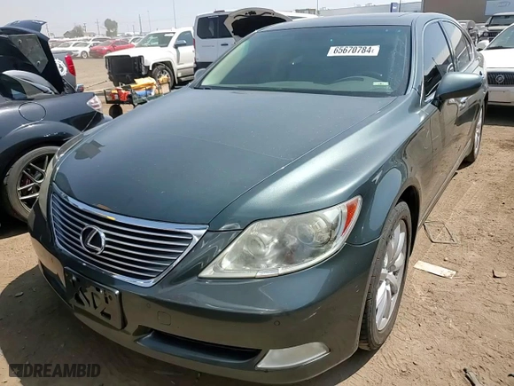 2007 Lexus LS 460 with VIN JTHBL46F175033409, listed as a Copart auction lot 65670784 with 184,643 mi miles and Clean Title. Bid and sale history available at carsss.com. Image 11.